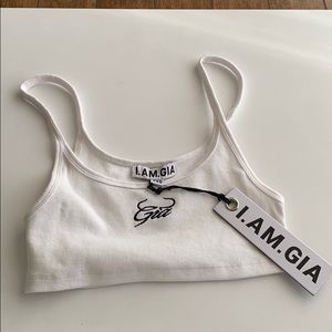 SOLD OUT i am gia elia white crop top